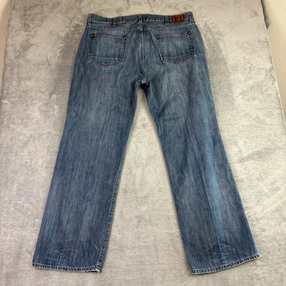 Polo Jeans Co Ralph Lauren Mens 40X32 Ashmore‎ Blue Denim Straight Leg Jeans